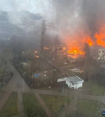 Опубліковані фото та відео з місця катастрофи в Броварах