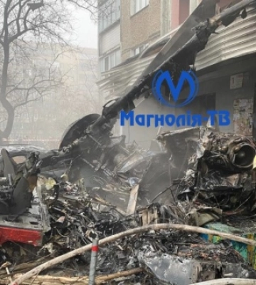 Свидетелей падения вертолета в Броварах просят обращаться в полицию