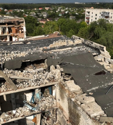 В сети появилось видео разрушенной Марьинки
