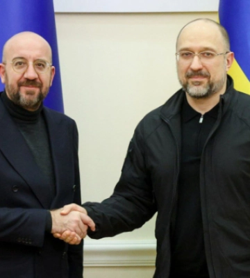 Прем’єр України та президент Євроради у Києві обговорили оборонну і фінансову підтримку України