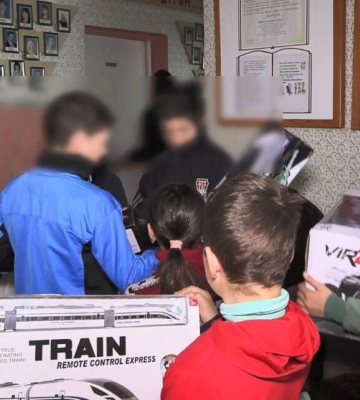 Дітлахи з Утконосівської спеціальної школи отримали подарунки від «Ротарі клуб Ізмаїл» (відео)