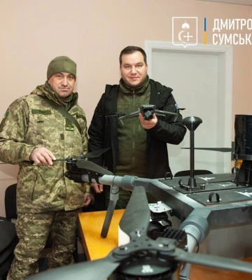 Сумському батальйону передали два дрони