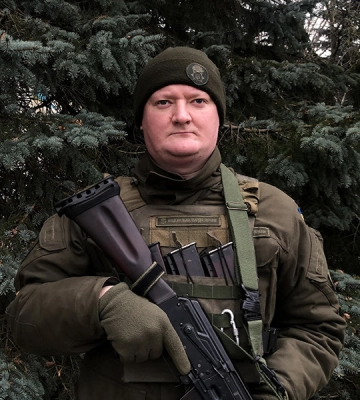 Колишній соліст драмтеатру воює в лавах Нацгвардії
