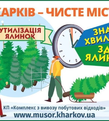 В Харькове определили, куда можно выбрасывать елки (адреса)