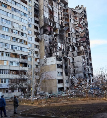 Терехов повідомив про долю найзнаменитішої зруйнованої 16-поверхівки Харкова
