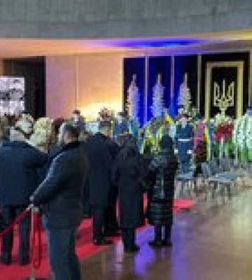 В Киеве прощаются с погибшим руководством МВД: фото