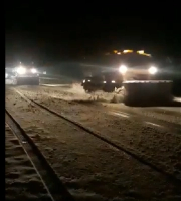 Волинські дороги чистили від «снігової каші» (відео)