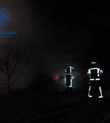 У Нововолинську горів дерев&#039;яний дачний будинок