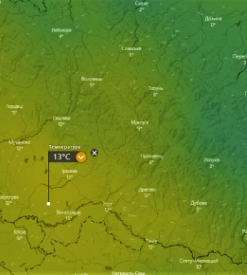 В Закарпатті температура повітря підніметься до +13 градусів