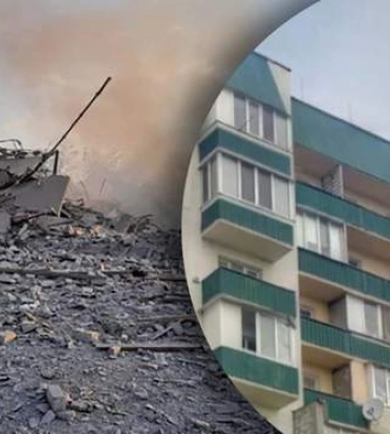 Оккупанты ударили по жилому дому в Херсоне: в нем теперь сияет дыра