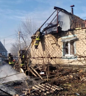 Рятувальники Херсонщини ліквідували пожежі, що виникли внаслідок обстрілів