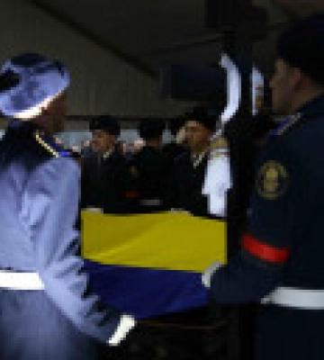 В Киеве похоронили Дениса Монастырского и его коллег, погибших в авиакатастрофе