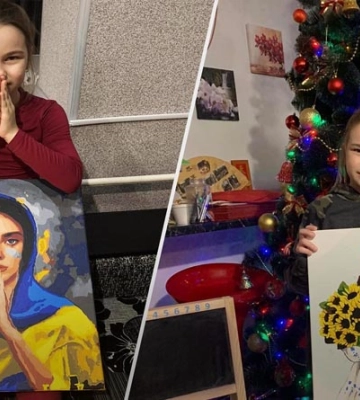 9-річна художниця з Рівненщини продає свої картини, щоб підтримати ЗСУ