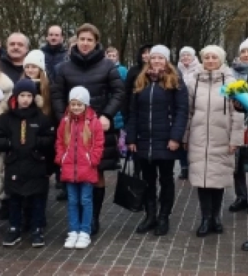 В Острозі з нагоди Дня Соборності урочисто поклали квіти