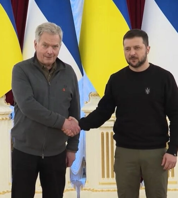 В Киев приехал президент Финляндии – видео