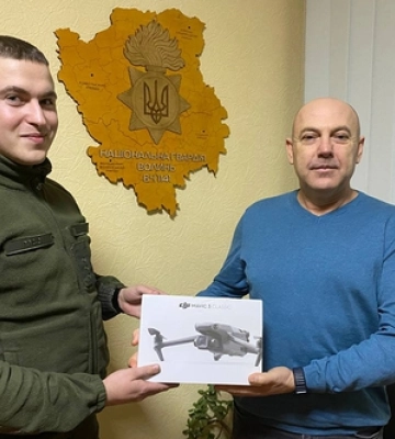 Волинським гвардійцям передали ще один коптер 