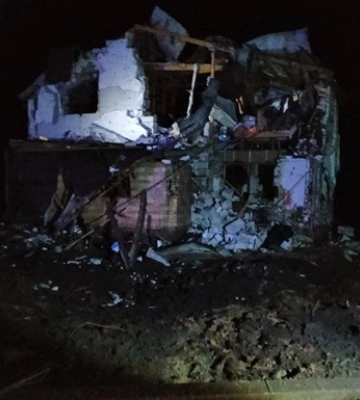 Ночная атака дронов на Киевщине: полиция показала последствия
