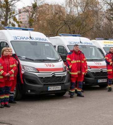 Волинська «екстренка» отримала п&#039;ять реанімобілів 