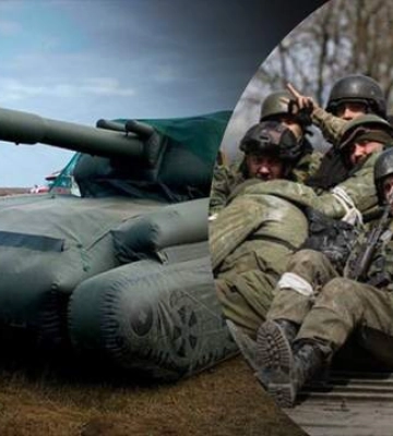 Окупанти розмістили на Запоріжжі надувні танки, але щось пішло не так: курйозні фото