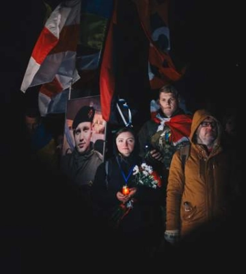 У Києві відбувся марш пам’яті Жизневського та білорусів, які віддали життя за Україну. ВІДЕО+ФОТОрепортаж