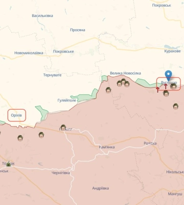 Британська розвідка вважає, що росіяни брешуть про свої успіхи в районі Вугледара та Оріхова