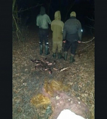 На Дніпропетровщині виявили трьох ймовірних браконьєрів