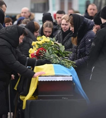 Рівняни провели в останню путь відразу трьох Героїв (ФОТО)