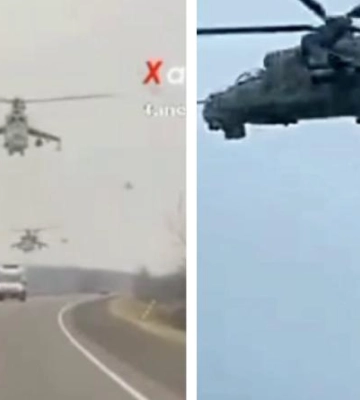 Поблизу Рівненщини пролетіли російські бойові вертольоти (ВІДЕО)