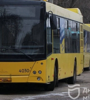 Комунальні автобуси Дніпра перевезли вже 600 тис. пасажирів