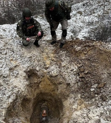 Полиция показала уничтожение боеприпасов РФ на Киевщине