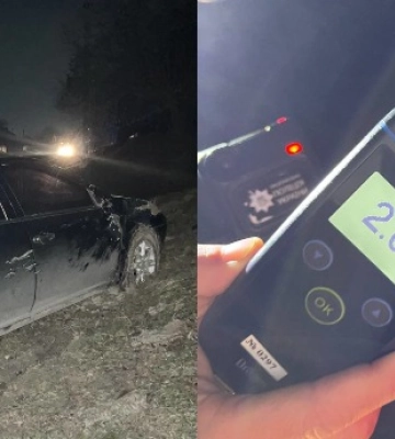 У Рівному сталася ДТП: 30-річна сп&#039;яніла водійка наїхала на перешкоду (ФОТО)
