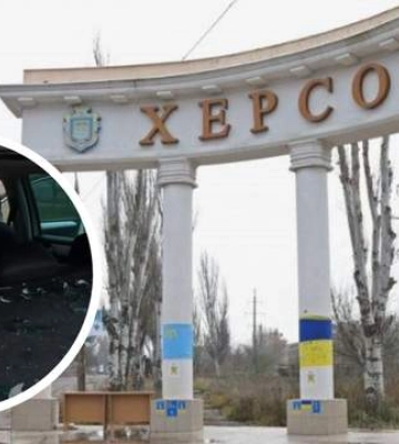 Уламками від вибуху у Херсоні пошкоджено автівку: водія забрала “швидка”, жінка загинула