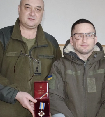 Військового з Полтавщини нагородили орденом “За мужність”