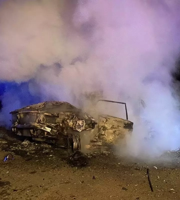 У Дніпропетровській області чоловік згорів живцем у власній машині
