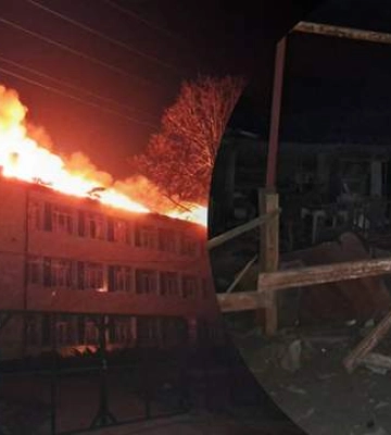 Часів Яр – під вогнем РСЗВ: у місті горіли школа та багатоповерхівки