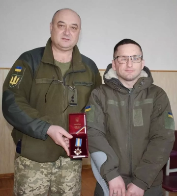 Віталія Чигринця родом із Полтавщини нагородили орденом «За мужність»