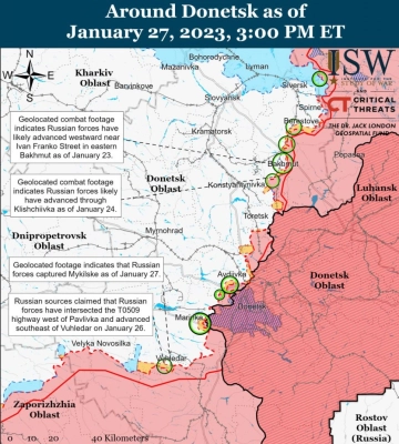 Росіяни атакують Вугледар для маскування нового напряму наступу — ISW