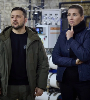 Зеленський зустрівся з прем&#039;єром Данії в ході свого візиту до Миколаєва