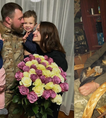 Держприкордонслужба показала чоловіка-військовика рівненської блогерки, який з фронту привіз чотирилапого «Банана» ФОТО