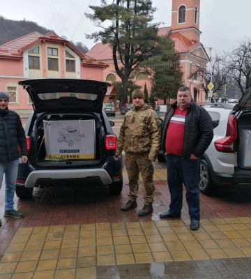 Союз українців Румунії передав генератори для Закарпаття