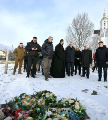 Президент Австрії побував у Бучі на місці масового поховання