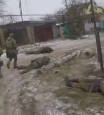 Ліквідовані окупанти на околиці Бахмута. ВIДЕО