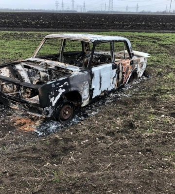 На Одещині хлопець викрав та підпалив автомобіль