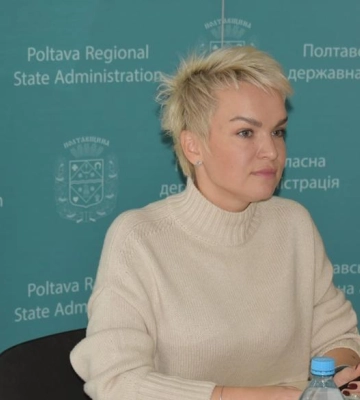 Рижеченко звільнили з посади заступниці голови Полтавської ОДА