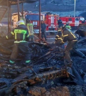 Пожары в Крыму: вспыхнул пожар в строительном модуле под Севастополем