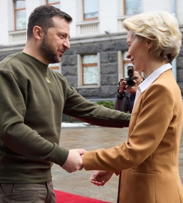 Зеленський почав переговори з головою Єврокомісії