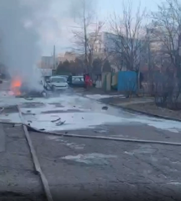В Энергодаре утром взорвался автомобиль местного коллаборанта