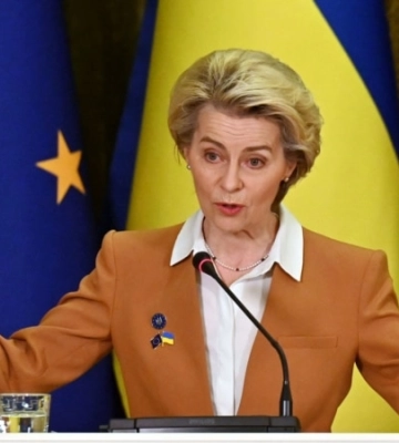 «Будущее Европы определяется в Украине». О чем говорила в Киеве глава Еврокомиссии Урсула фон дер Ляйен