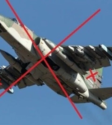 ЗСУ під Бахмутом«приземлили» російський штурмовик Су-25