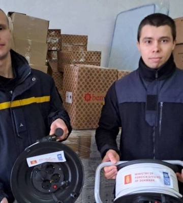 Данія передала миколаївській поліції та рятувальникам допомогу